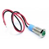 Wodoodporna kontrolka LED 9-12V 8mm (zielona)