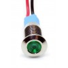 Waterproof LED indicator light 9-12V 8mm (green)
