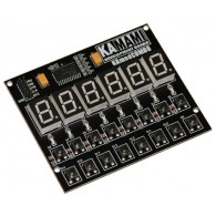 KAmodCOMBO - module with 16-key keyboard and 6-digit LED display (STLED316S)