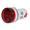 6-100V DC Digital Voltmeter With Round LED Display (red)