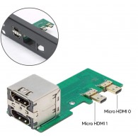Rack with Micro HDMI Adapter Boards - szyna z adapterami Micro HDMI dla Raspberry Pi
