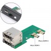 Rack with Micro HDMI Adapter Boards - rail with Micro HDMI adapters for Raspberry Pi