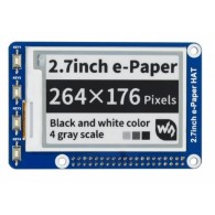2.7inch e-Paper HAT - module with 2.7" 264x176 e-Paper display for Raspberry Pi