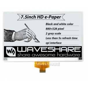 7.5inch HD e-Paper - black and white display 7.5" 880x528 e-Paper