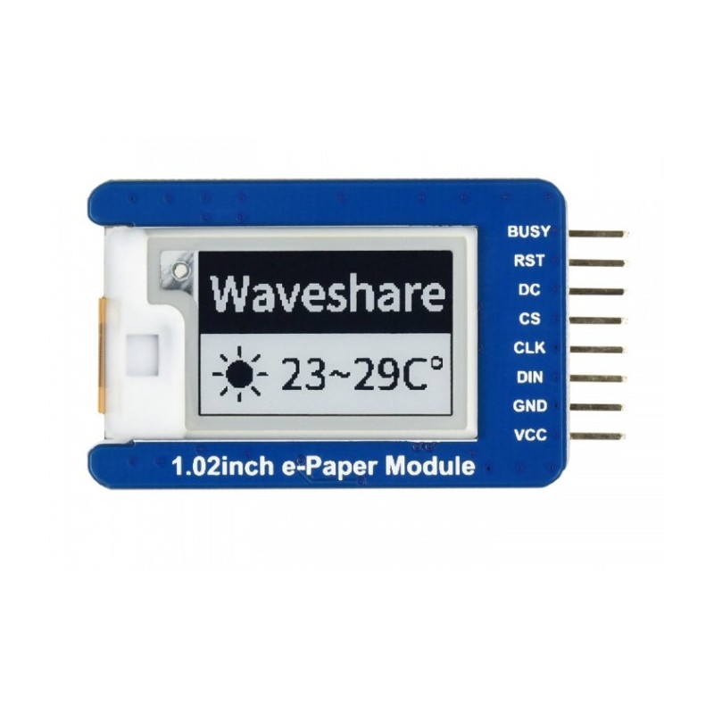 1.02inch e-Paper Module - 1.02" 128x80 e-Paper display module