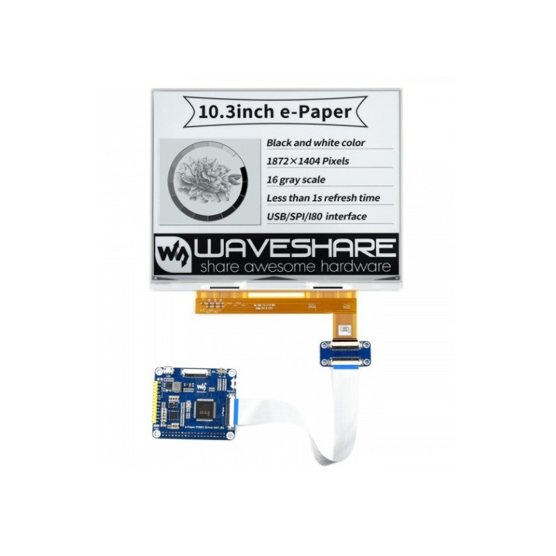 10.3inch e-Paper HAT - moduł z wyświetlaczem e-Paper 10,3" 1872x1404 dla Raspberry Pi
