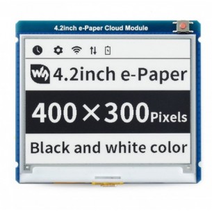 4.2inch e-Paper Cloud Module - moduł z wyświetlaczem e-Paper 4,2" z WiFi i BT4.2