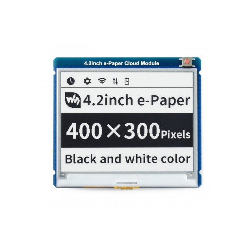 4.2inch e-Paper Cloud Module - module with e-Paper 4.2" display with WiFi and BT4.2