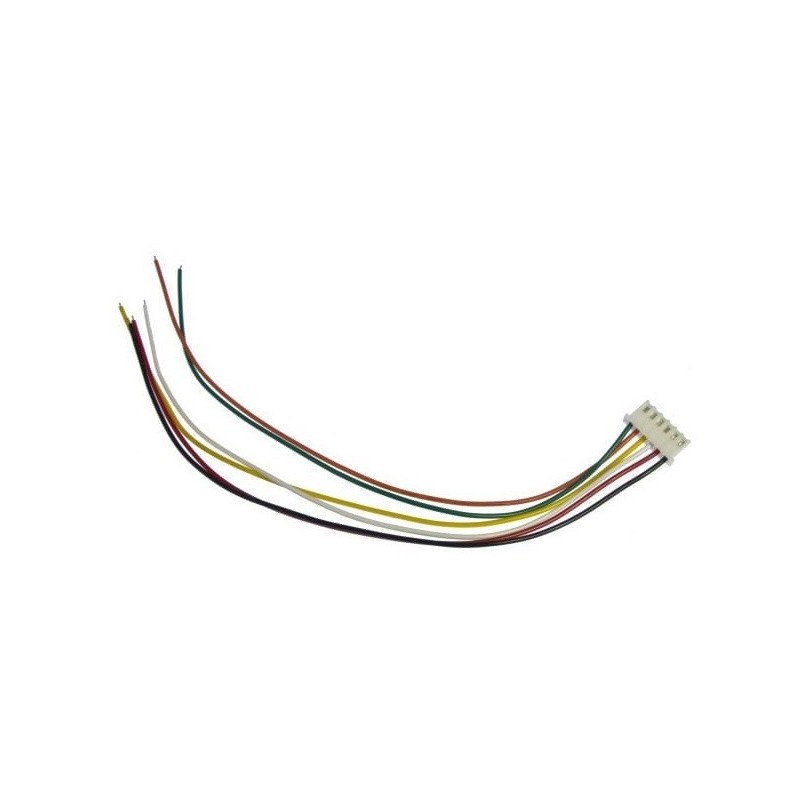 Kabel 6-żyłowy z wtykiem żeńskim JST XH2.54, 20cm