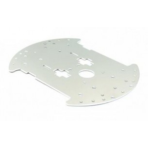 Aluminum platform for a mobile robot (round, with cutouts)
