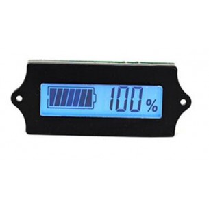 Battery capacity tester with LCD display (blue)