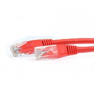 Kabel sieciowy Ethernet Patchcord UTP czerwony - 2 m
