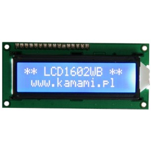 LCD1602WB - alfanumeryczny wyświetlacz LCD 2x16
