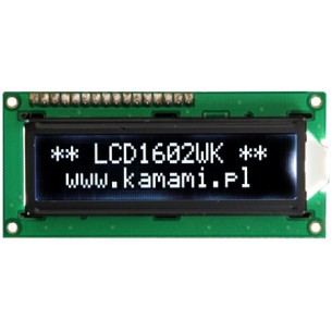 LCD1602WK - 2x16 alphanumeric LCD display