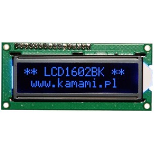 LCD1602BK - 2x16 alphanumeric LCD display