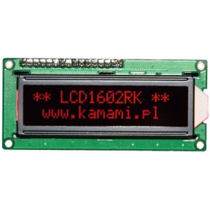 LCD1602RK - 2x16 alphanumeric LCD display