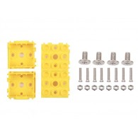 Grove Yellow Wrapper 1*1 - mounting for Grove modules (yellow) - 4 pcs.