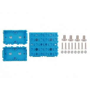 Grove Blue Wrapper 1*2 - mounting for Grove modules (blue) - 4 pcs.