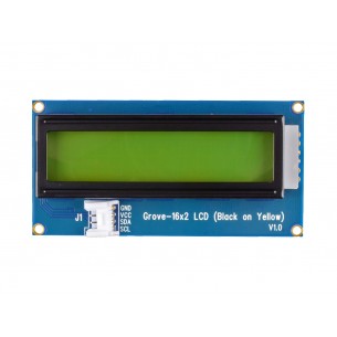 Grove 16x2 LCD - moduł z wyświetlaczem LCD 16x2 (żółty)