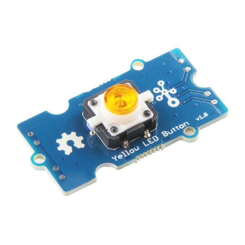 Grove Yellow LED Button - moduł z przyciskiem i podświetleniem LED (żółty)