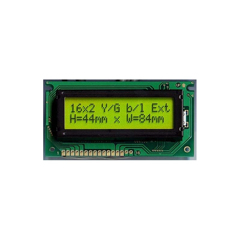 LCD-AC-1602G-YHY Y/G-E6 C