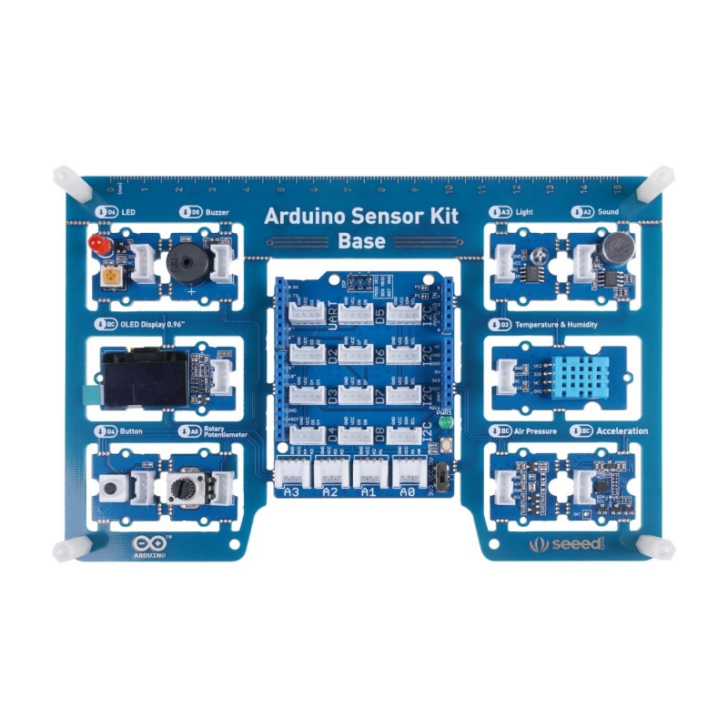 Grove Arduino Sensor Kit Base - zestaw startowy z nakładką Base Shield dla Arduino