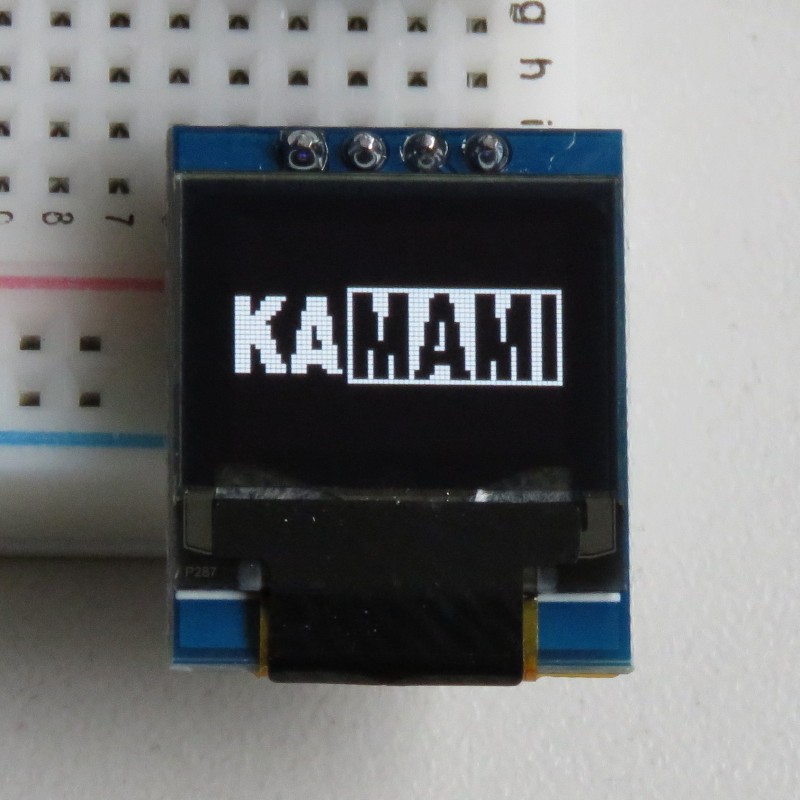 Module with OLED 0.66" 64x48 I2C display (white)