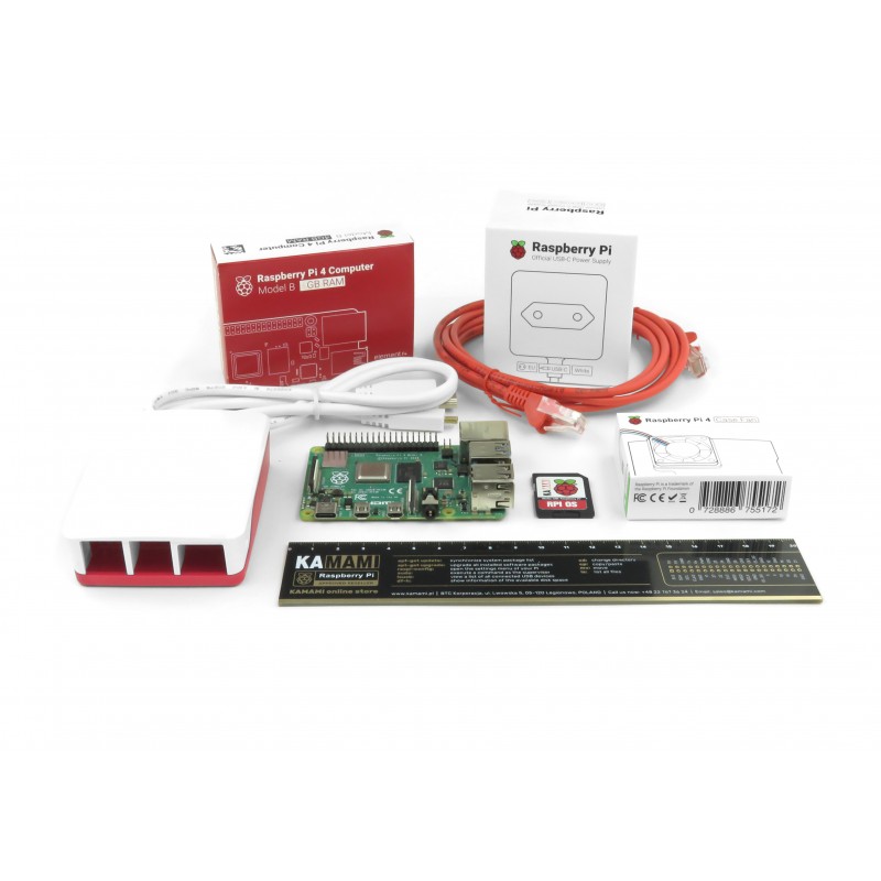 Raspberry Pi 4B 4GB starter kit with official accessories
