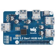 USB 3.2 Gen1 HUB HAT - 4-portowy HUB USB 3.2 dla Raspberry Pi