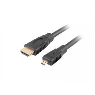 Przewód HDMI - microHDMI Lanberg 1m Czarny