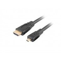 Kabel HDMI(M) na HDMI MICRO(M) V1.4 1.8M 4K 3D czarny Lanberg Z29850