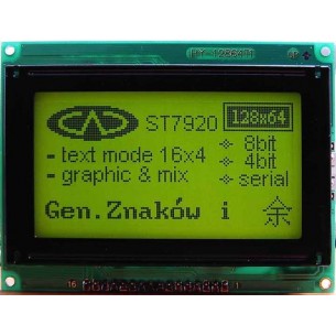 LCD-AG-128064T-YBY Y/G N6