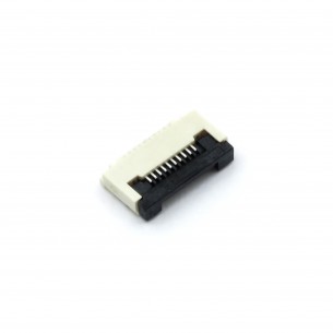 Złącze żeńskie ZIF FFC/FPC, raster 0,5mm, 10 pin, dolny kontakt, poziome