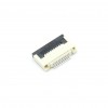 ZIF FFC/FPC female connector, 0.5mm pitch, 10 pin, bottom contact, horizontal