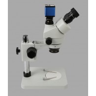 KS-37045A - stereoscopic microscope 7x-45x with a camera