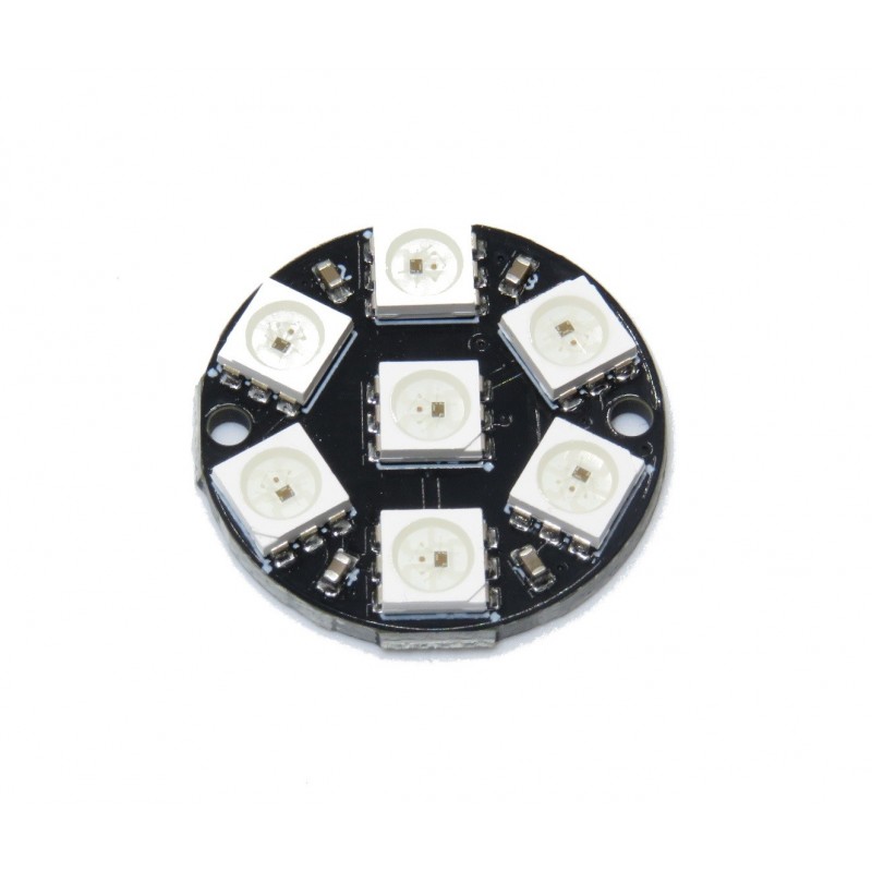 RGB LED module with 7 WS2812B LEDs