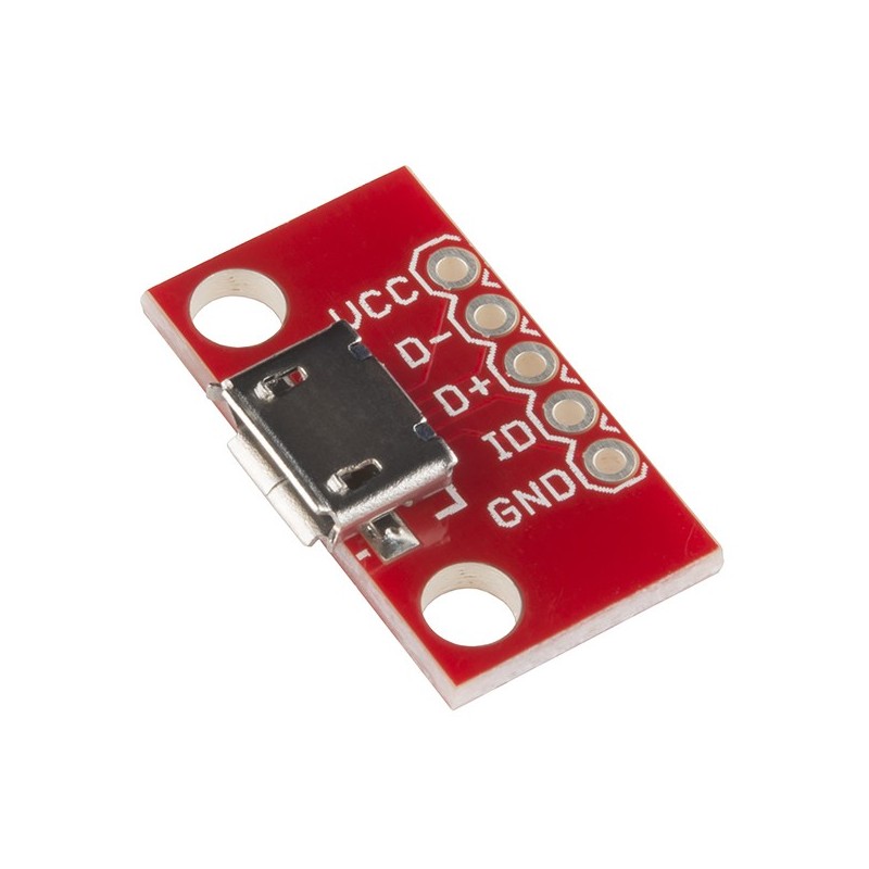 microB USB Breakout - adapter with a microUSB connector