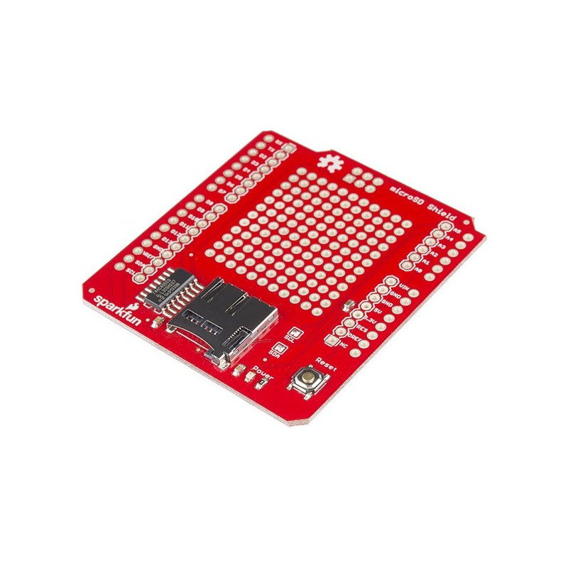 microSD Shield - płytka prototypowa z gniazdem microSD dla Arduino