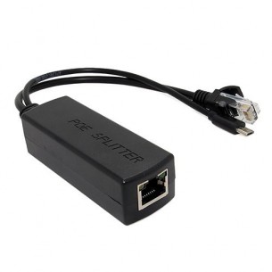 PoE power distributor, 5V / 2A 1gpbs with microUSB connector