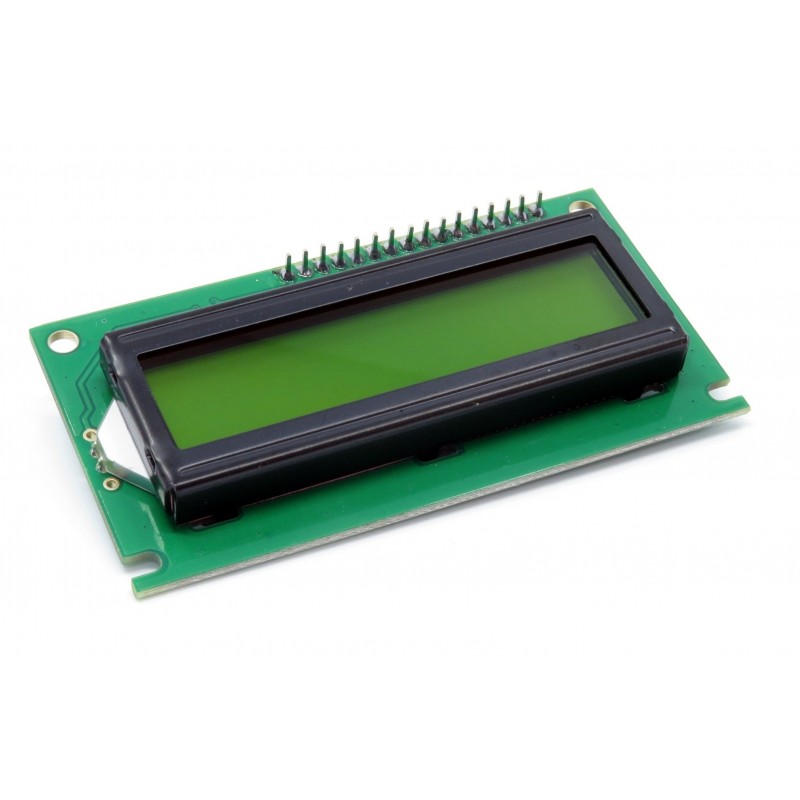 16x2 alphanumeric LCD display with I2C converter (green)
