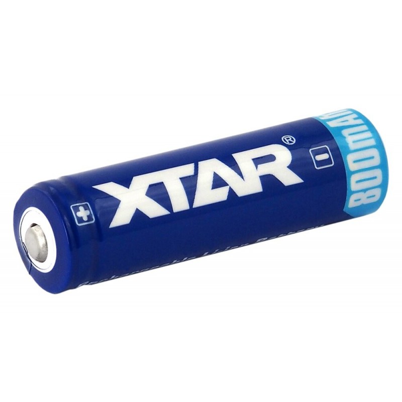 Li-Ion Xtar 14500 3.7V 800mAh battery with protection