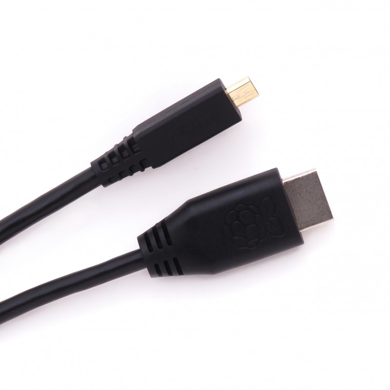 Oficjalny przewód microHDMI - HDMI do Raspberry Pi 1m (czarny)