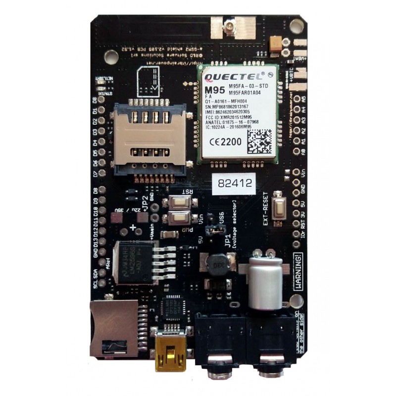 A-GSM II Shield - expansion board with GSM/GPRS module for Arduino and Raspberry Pi