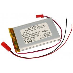 Akyga 3.7V/4000mAh Li-Po battery, 2.5 JST-RCY connector+socket