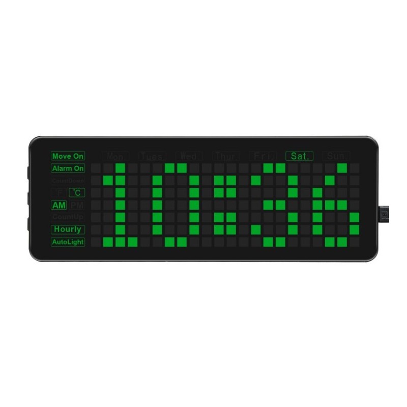 Pico-Clock-Green-EN - zestaw do budowy zegara elektronicznego z Raspberry Pi Pico