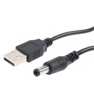 Power cable with PD support 12V USB type C trigger - DC 5.5x2.5mm 1.2m -  Kamami on-line store