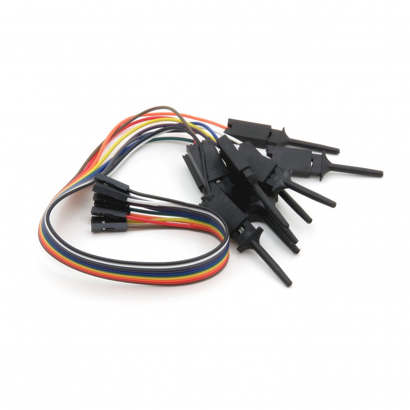 Test leads with a spring probe - 10 pcs.