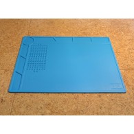 Silicone soldering mat 350x250mm with magnetic fields