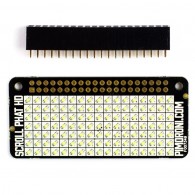 Scroll pHAT HD - module with 17x7 LED matrix display for Raspberry Pi (yellow)