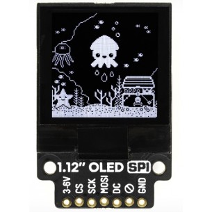 1.12" Mono OLED Breakout - moduł z wyświetlaczem OLED 1,12" 128x128 SPI